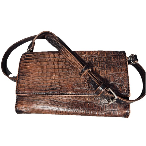 RARE Freebird By StevenLola Leather Handbag Crossbody Bag Moto Boho Festival EUC - Picture 11 of 13